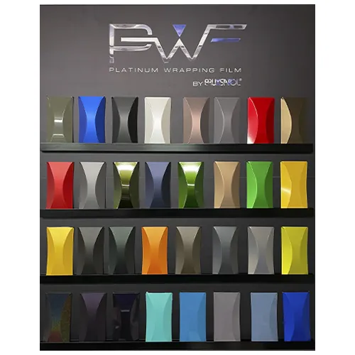 Farbmuster von Platinum Wrapping Film